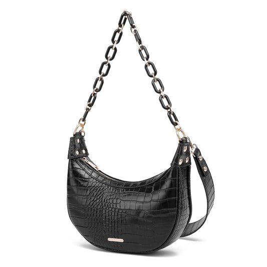 Shriya Croco Shoulder Bag X - HONYAN